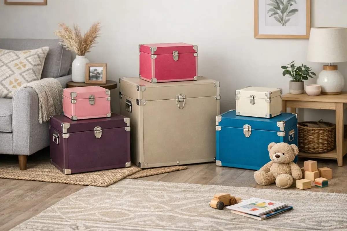 Carla Multi-Coloured Set of 6 Storage Tr...