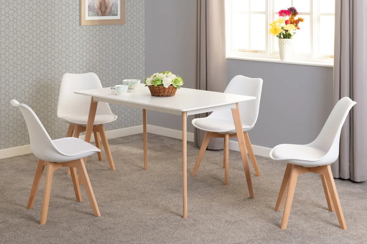4 Seater Dining Table and Chairs Set – M...