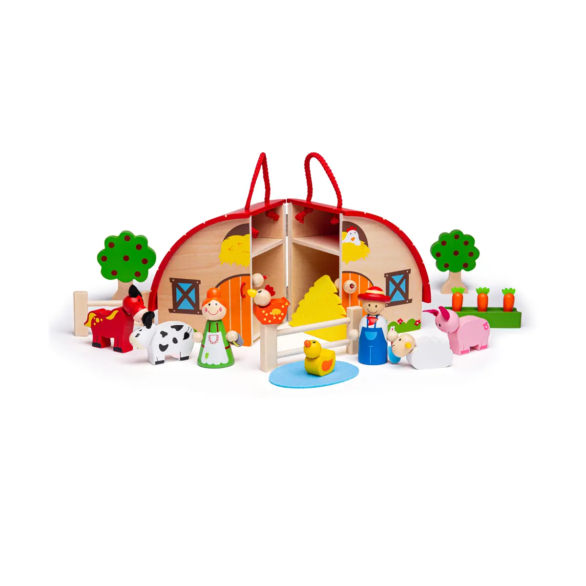 Bigjigs Mini Farm 16 pc Playset