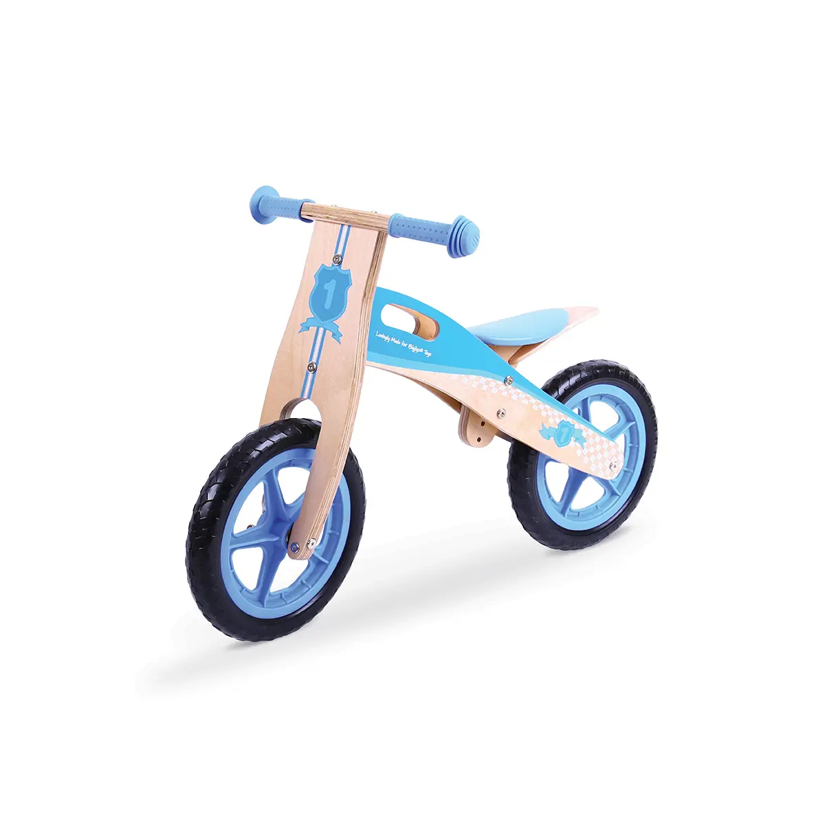 Bigjigs Wooden My First Blue Balance Bike