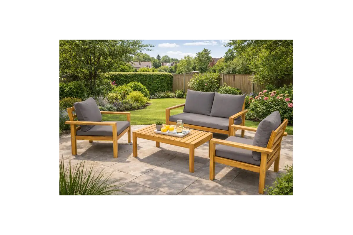 Harley  Acacia Wood 4 Seater Garden Sofa...
