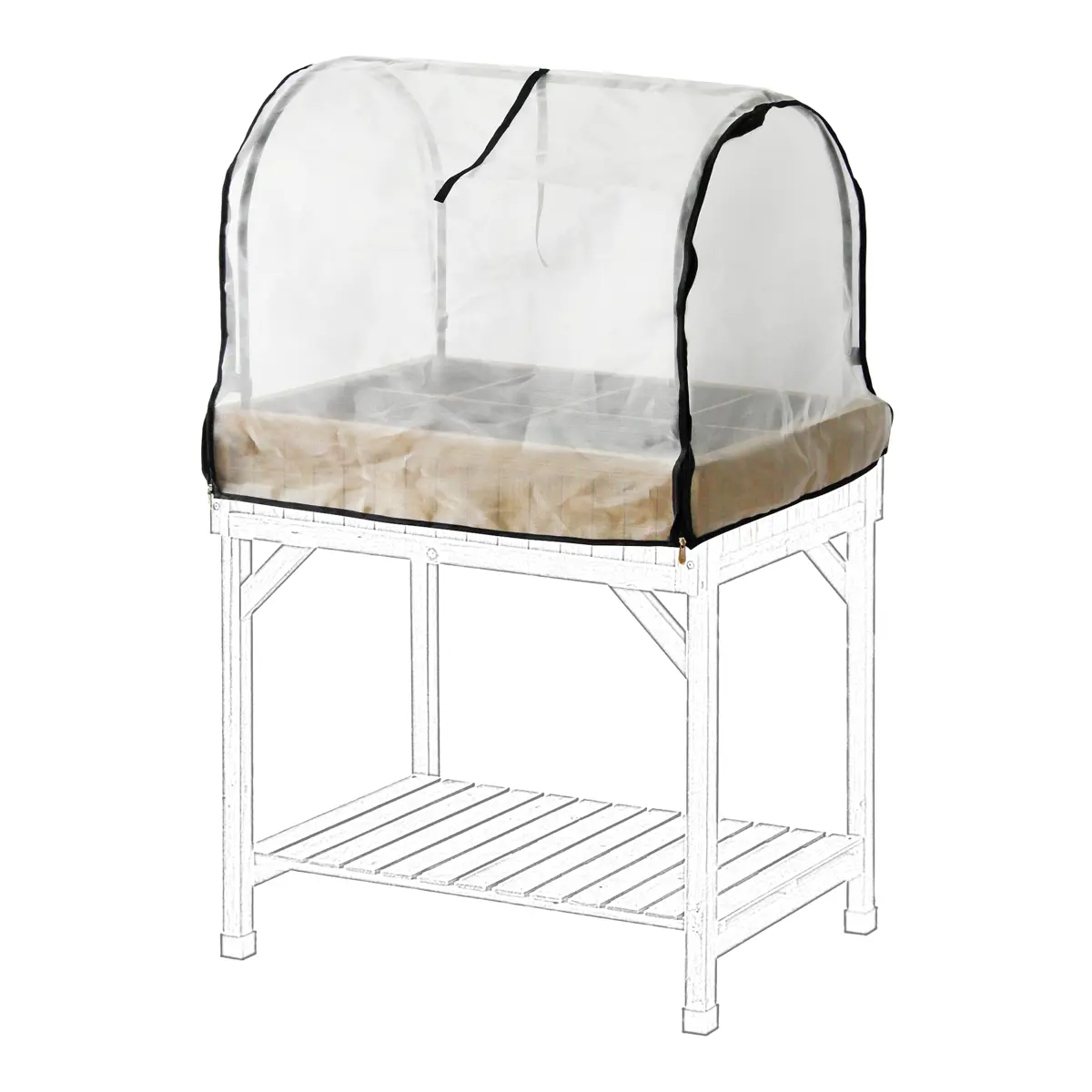 Vegtrug Herb Garden Micro Mesh Cover for Wooden Raised Bed