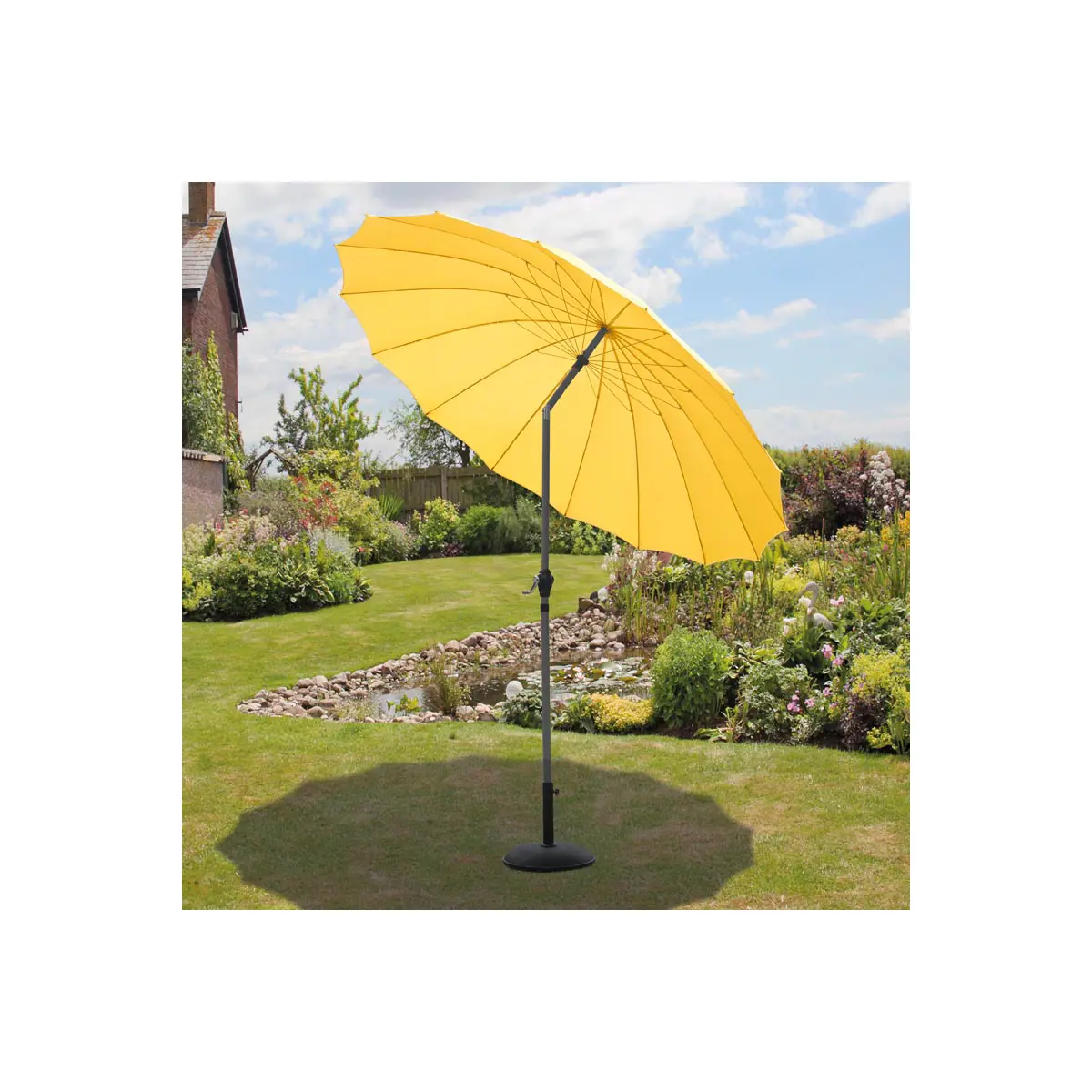 Shanghai 2.7m Yellow Garden Parasol 