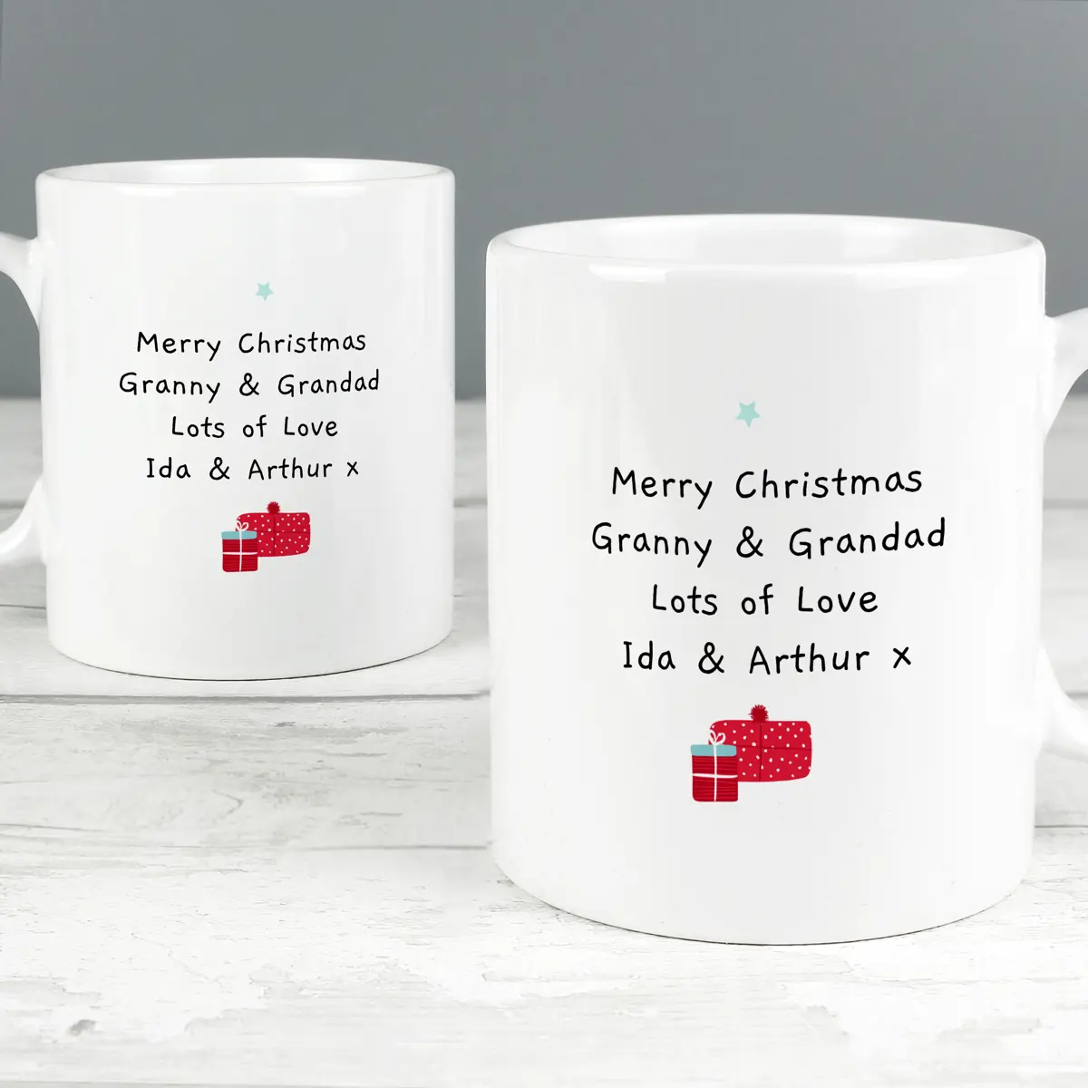Personalised Mr & Mrs Claus Christmas Mug Gift Set 3