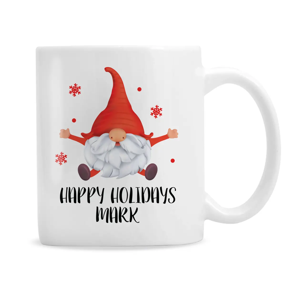 Personalised Red Gonk Christmas Gift Mug blank