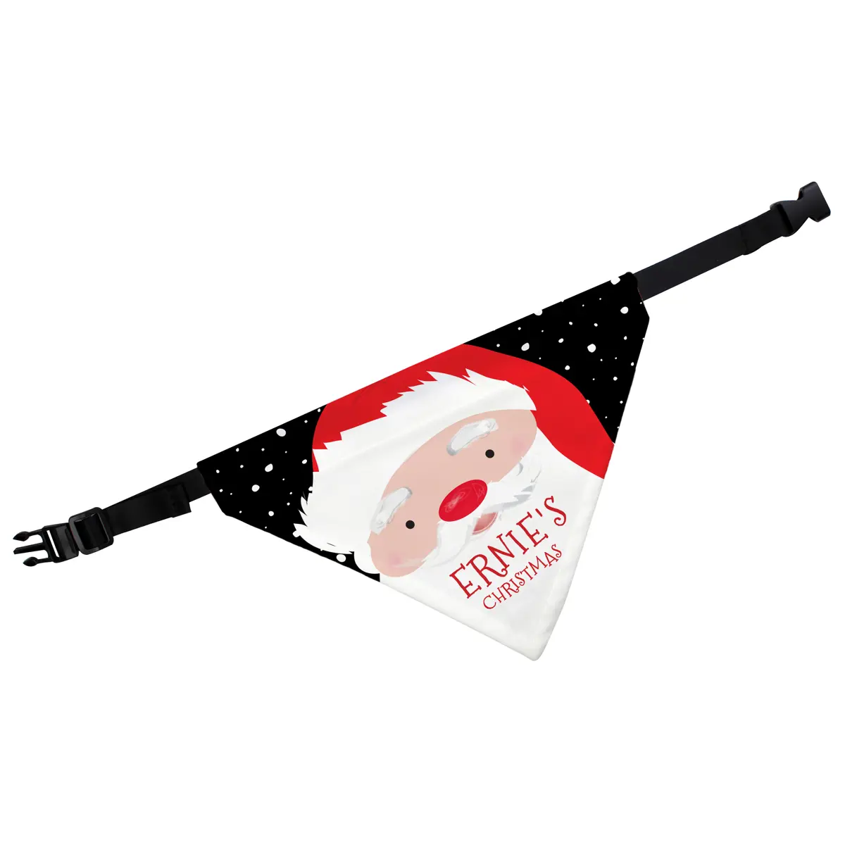 Personalised Christmas Santa Dog Bandana 2