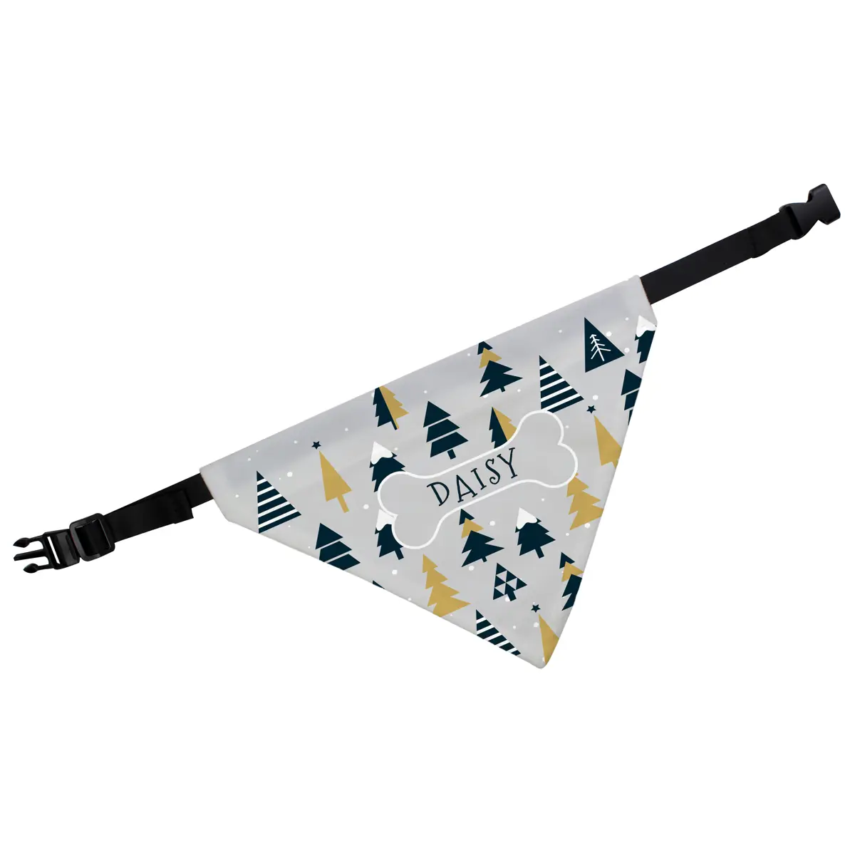 Personalised Christmas Tree Dog Bandana 2