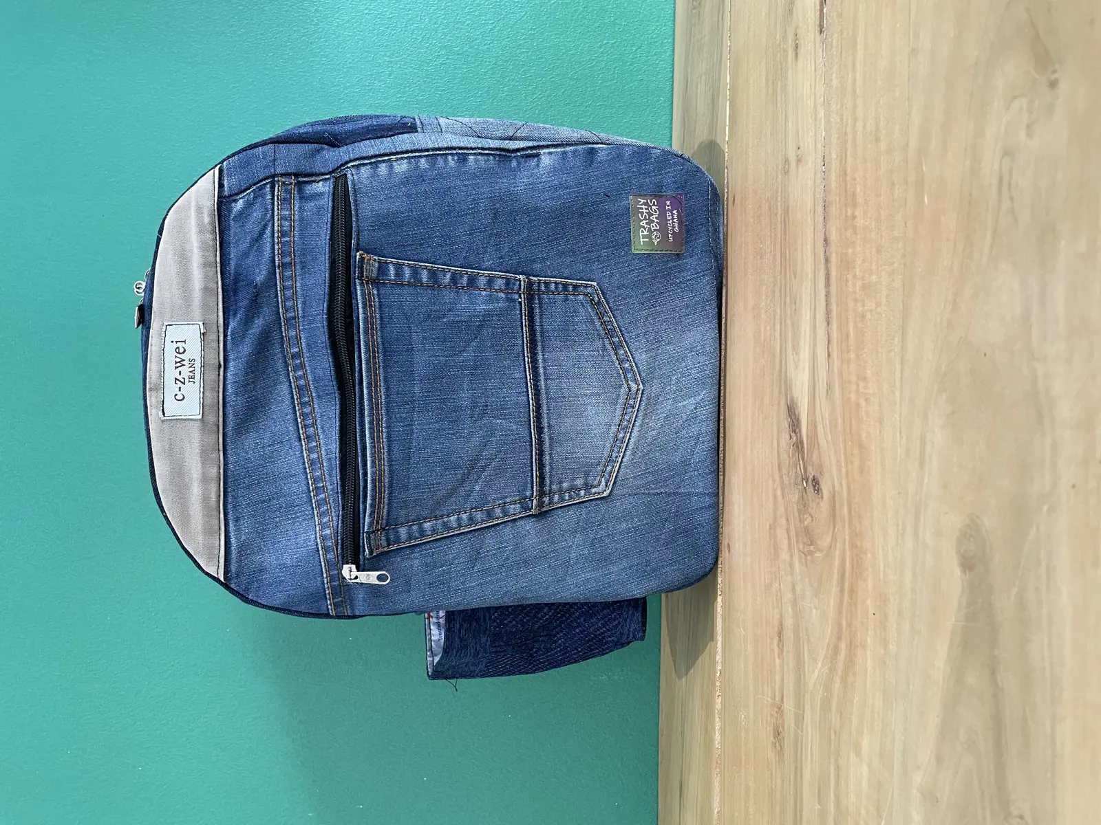 Trashy Bags Recycled Sustainable Denim Rucksack