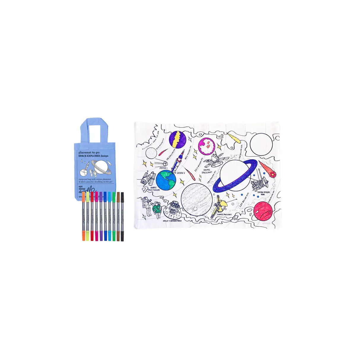 Eat Sleep Doodle Space Explorer Place Mat