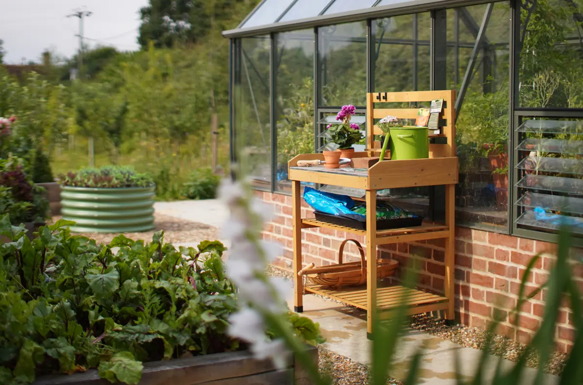 Vegtrug Natural Garden and Greenhouse Potting Table