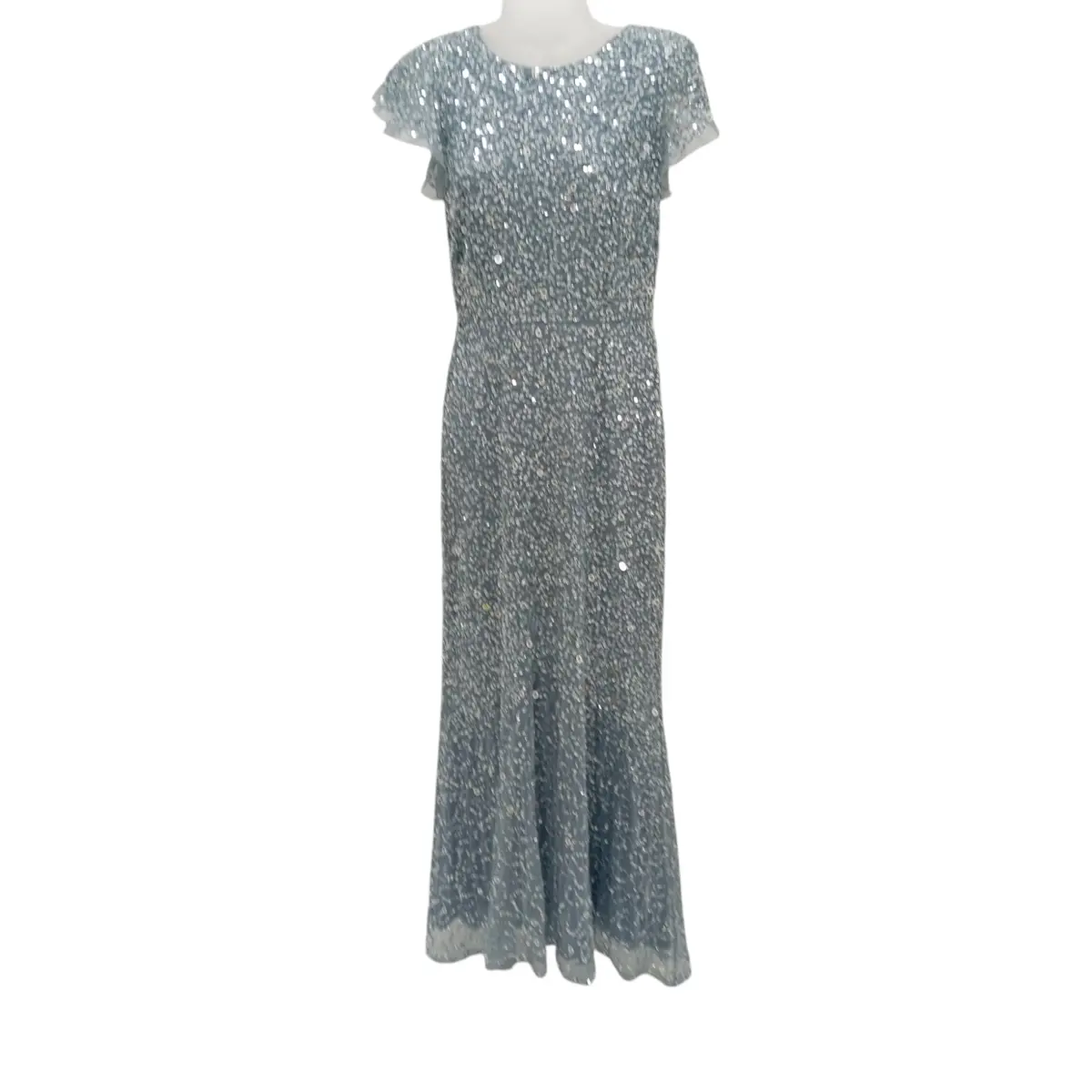MAYA DELUXE Ladies Blue Sequin Long Line UK 10 Prom Evening Dress Pre-Loved | Barnardo's Online Charity Shop MAYA DELUXE Ladies Blue Sequin Long Line UK 10 Prom Evening Dress Pre-Loved | Barnardo's Online Charity Shop