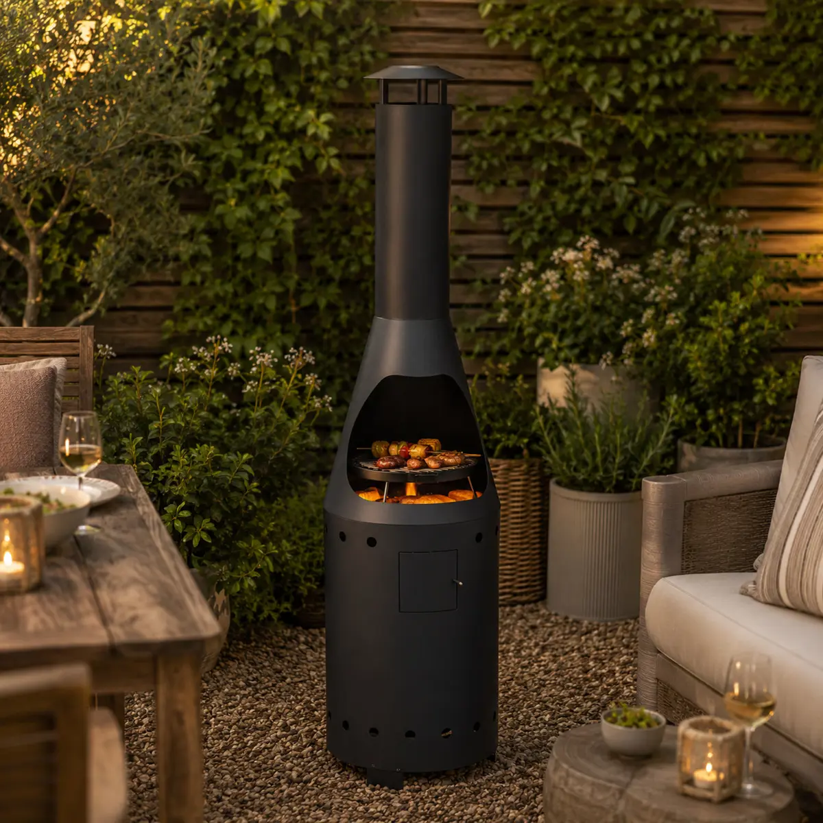 Casa Mia Alto Gas Chiminea with Cooking ...