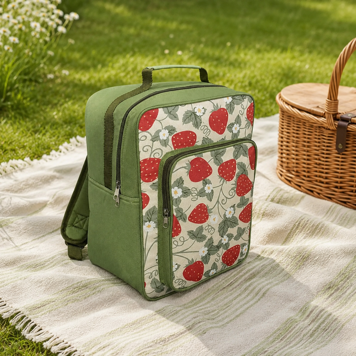 Strawberry Insulated Cooler Backpack (17...
