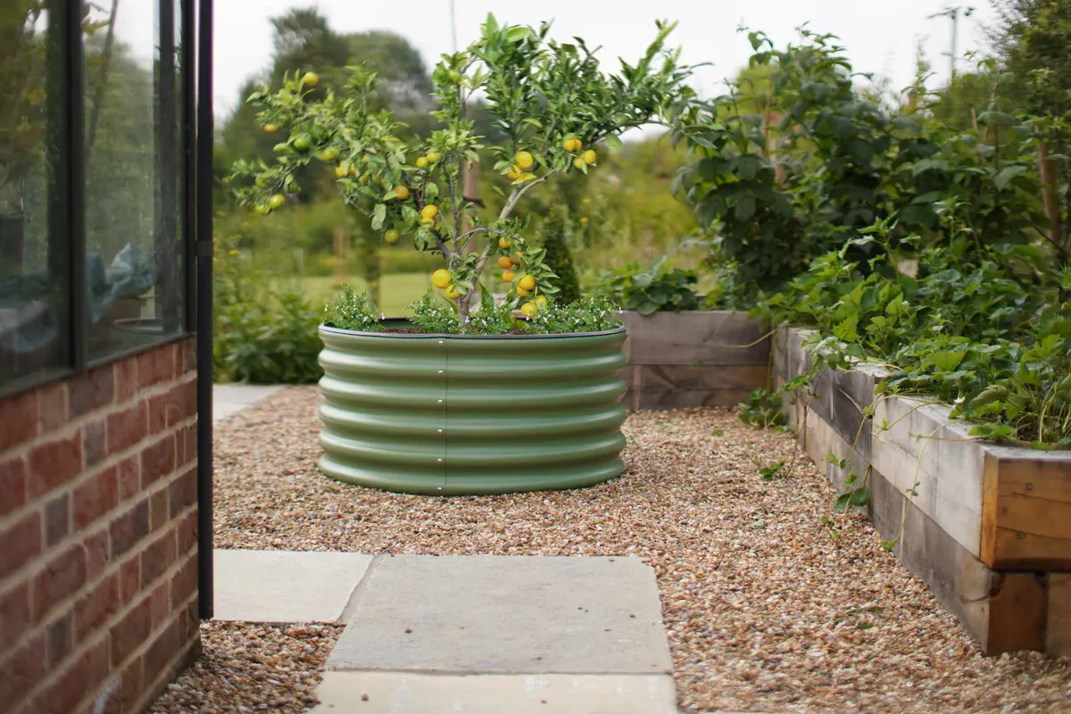 VegTub Modular Metal Raised Bed Kit - Sage Green