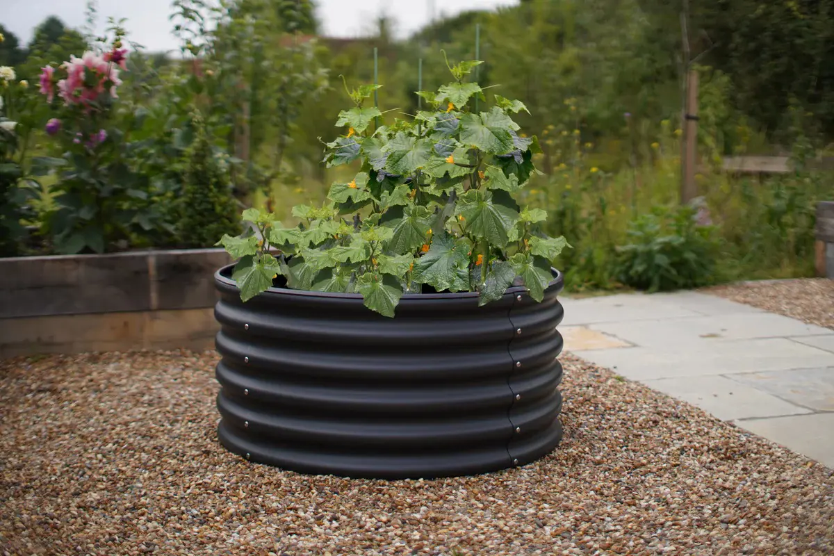 VegTub Modular Metal Raised Bed Kit - Charcoal